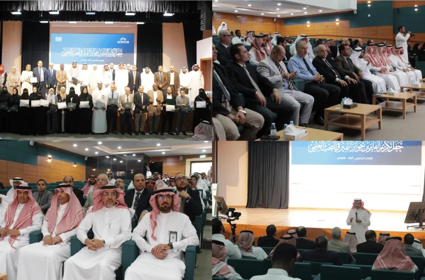 بحضور نائب رئيس مجلس الأمناء كليات الشرق العربي تكرم الفائزين في البحث العلمي